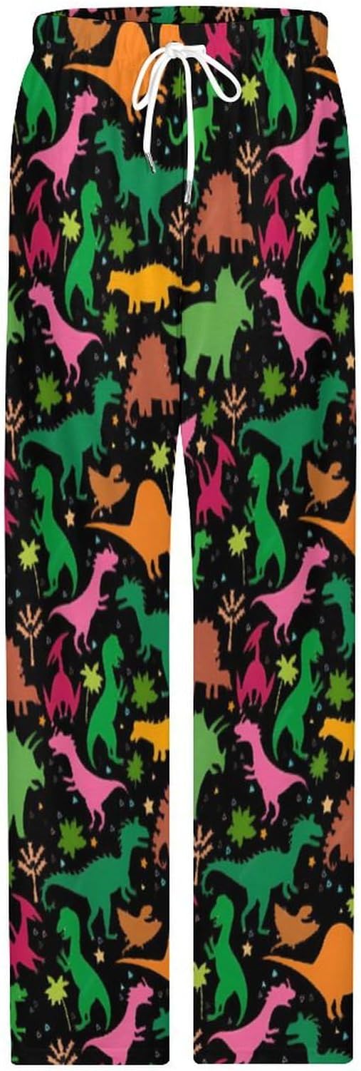 Funny Mens Pajama Pants Lightweight Soft Lounge Pant Sleep Pj Bottoms for Men With Pockets