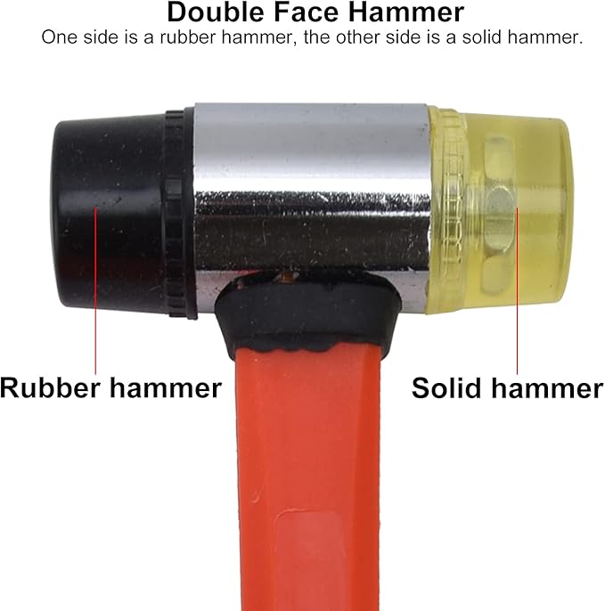 33Pcs Professional Floor Install Tool Kit Heavy Duty Laminate Wooden Flooring Installation Tools with Double Face Pull Bar Spacers for Home DIY Renovation Orange Black