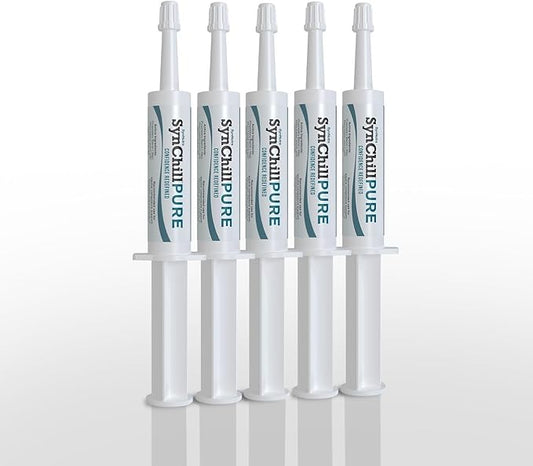 SynNutra Equine SynChill Pure 5-Pack – Non-Sedative Disposition Support for Horses – Plant-Based, L-Theanine-Free Formula for Calm, Confident Performance – 100% Natural & Competition Safe