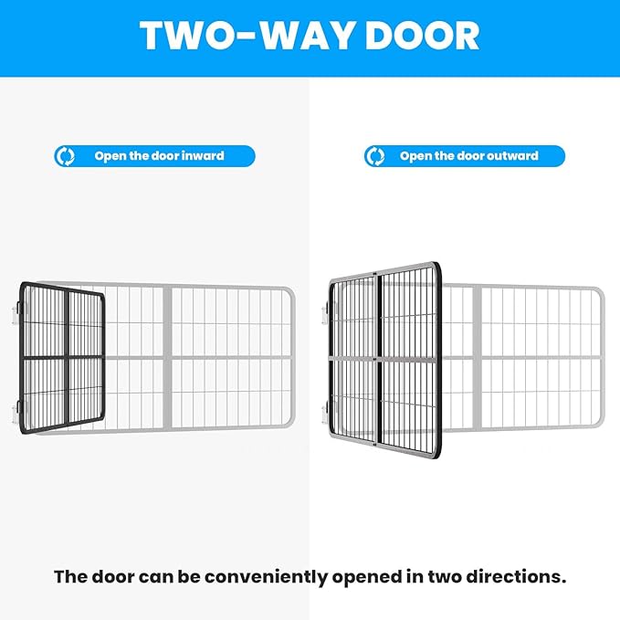 48" W×24" H Stall Guards for Horses, Horse Stall Gates, Heavy Duty Steel Yoke Design Fits Standard Barn Doorways