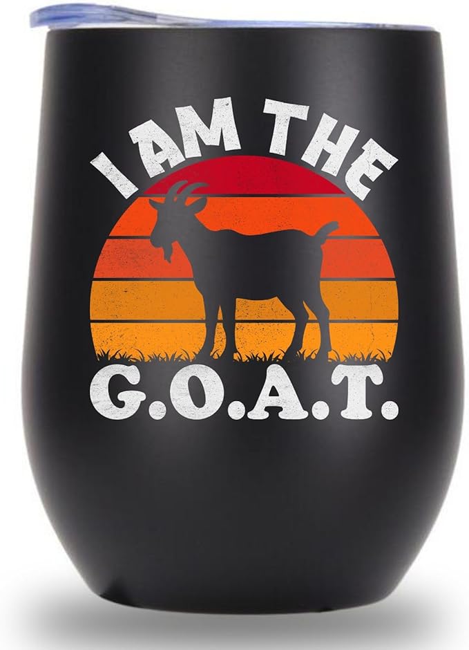 Onebttl Goat Gifts for Goat lovers, Farm Gifts for Women Men, 12 oz Stainless Steel Insulated Tumbler - I'm the G.o.a.t.