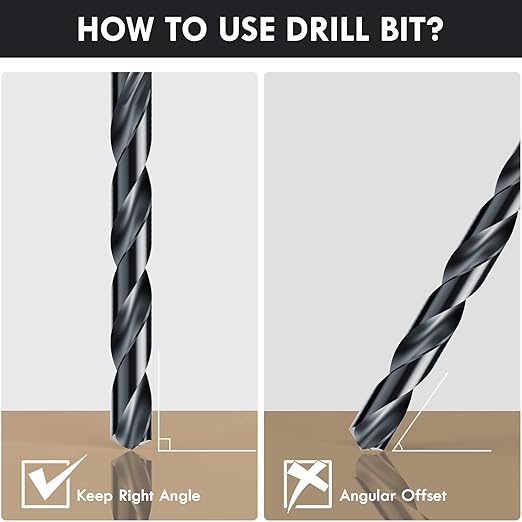 TiAIN Coating Cobalt Drill Bit Set, Multifacet Tip 29Pcs M35 Jobber Drill Bit Kit for Hardened Metal, Stainless Steel, Cast Iron and Soft Materials, with Metal Index Storage Box, 1/16"-1/2"