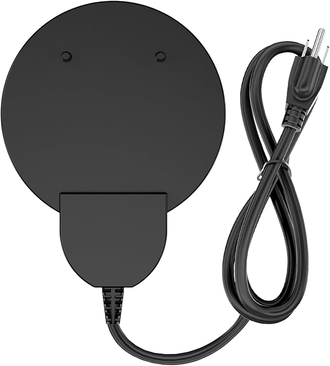 500W De-Icer Birdbath Heater with Black Teflon Coating, Integral Cast Aluminum Trough Heater for Livestock,Poultry, Birds, and Wildlife, Winter Use for Chicken Water Heater,9.84FT Cord