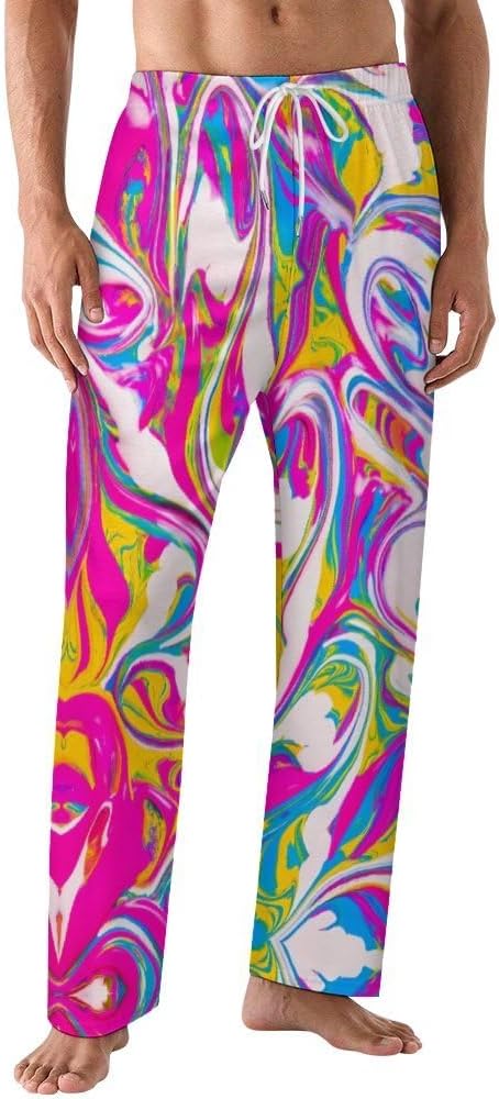 Funny Mens Pajama Pants Lightweight Soft Lounge Pant Sleep Pj Bottoms for Men With Pockets