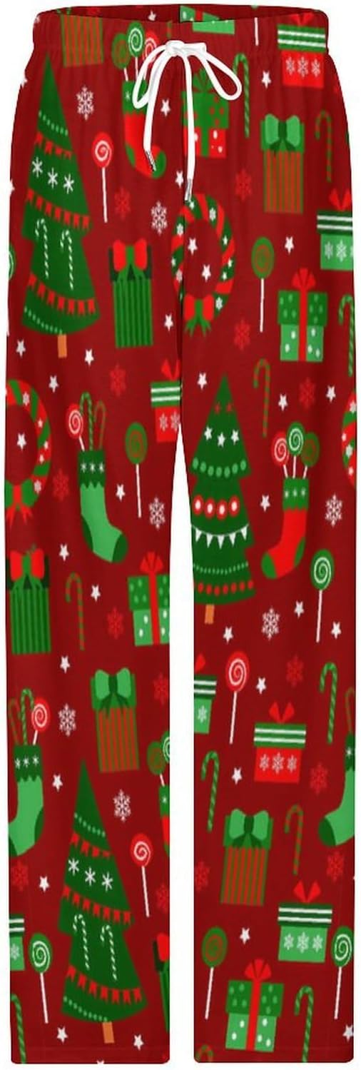 Funny Mens Pajama Pants Lightweight Soft Lounge Pant Sleep Pj Bottoms for Men With Pockets
