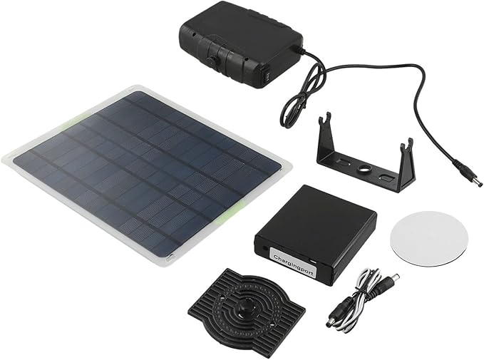 Solar chicken coop heater, Portable Car solar powered heater for Winter with Dual USB Output Battery Compartment, with Overheating Protection for Chicken Kitten for Puppy Pets (20W)