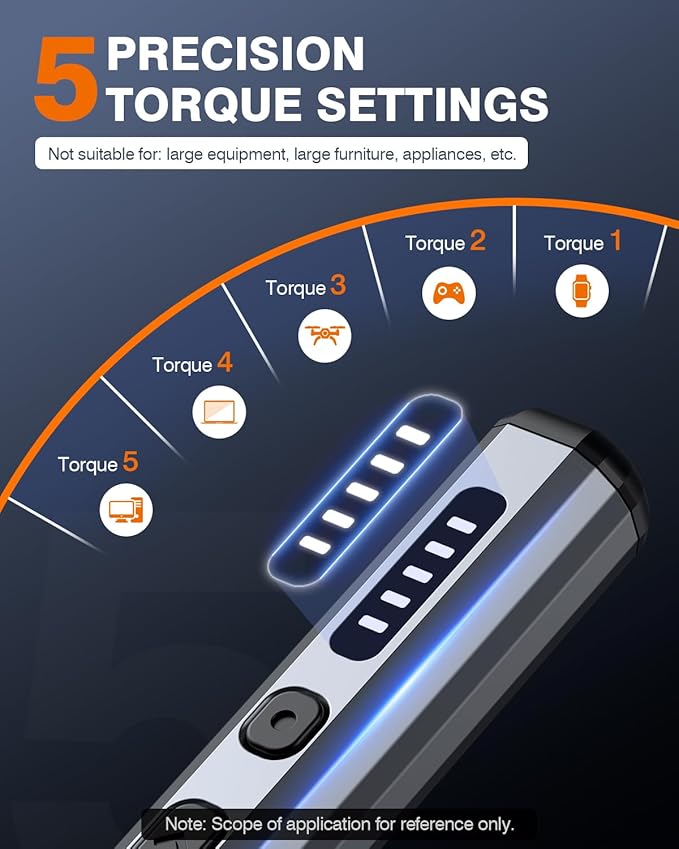 JOREST Mini Electric Screwdriver, Precision Set with 38-in-1 Magnetic Bits, Repair Tool Kit for iPhones, Laptop, Drone, Game Console, Camera, Toys; Stocking Stuffers for Men;Birthday Gift for Father