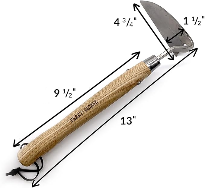 Ferry-Morse Premium Garden Hand Tool Razor Hoe, Hand Hoe Perfect for Weeding and Cultivating
