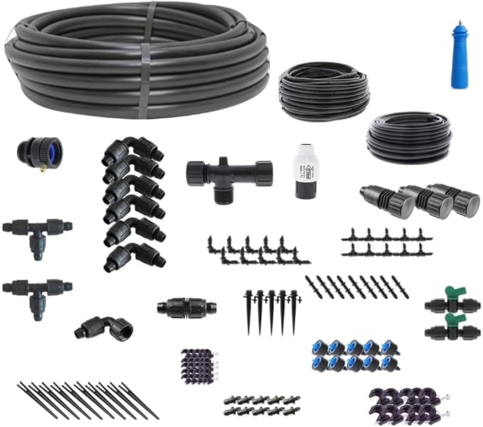 Drip Irrigation Kit for Raised Bed Gardening - Kit Size : Basic