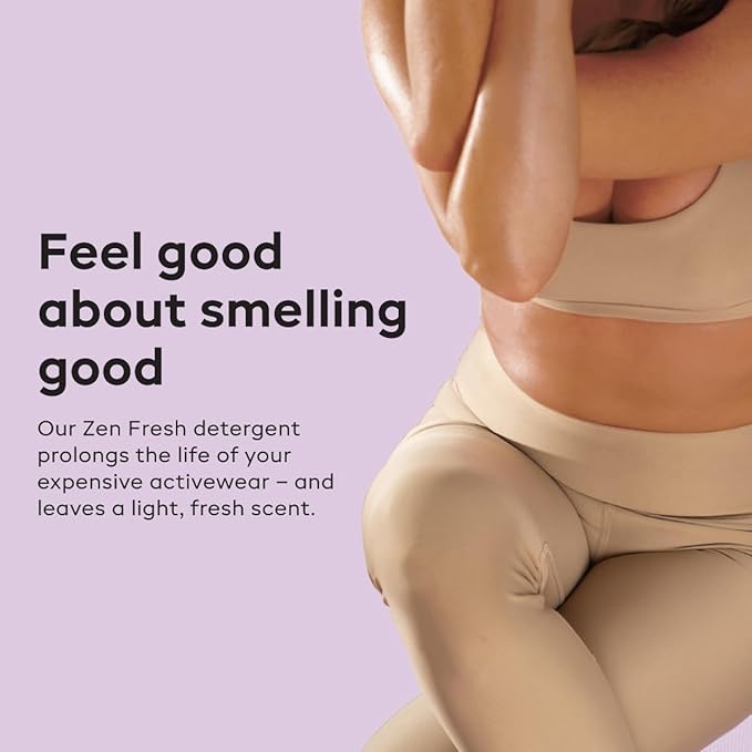 Nonaste Liquid Laundry Detergent - Zen Fresh, 32 Fl Oz (Pack of 1) - Activewear Laundry Detergent for Workout Clothes & More - Scented, Gentle & Color Safe