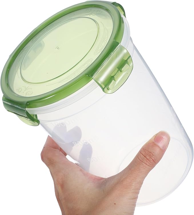 2pcs 2pcs Kitchen Grain Storage Containers with Airtight Sealed Lids Food Canisters for Dry Goods and Vegetable Pantry Organizers