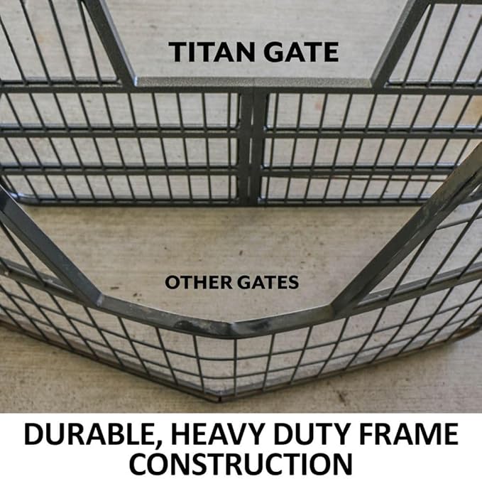 Easy-Up Titan Horse Stall Gates | Heavy-Duty Steel Construction | Rust-Resistant Finish | Ideal for Barn, Farm & Equestrian Use | Gate with Drop Down Yoke - 48" Wide | Color Black Armor