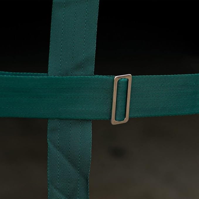 Dura-Tech Aisle Guard | Color Green | Expands 10' to 12' | High Visibility Nylon Mesh | Promotes Maximum Airflow | Comes with Installation Kit Quality