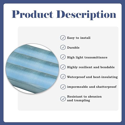 Polycarbonate Sheet 32.8Ft x 3.28Ft,DIY UV Resistant Polycarbonate Greenhouse Panels,Insulated Transparent Polycarbonate Roof Panels for Roof Farming Gardening Agriculture Courtyards Canopy