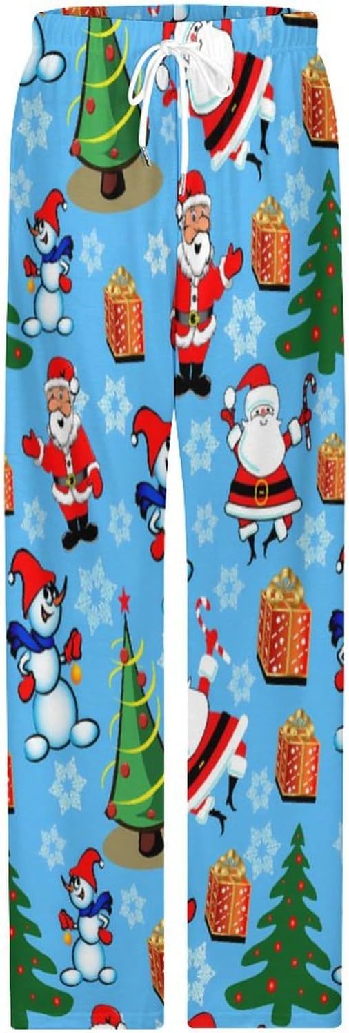Funny Mens Pajama Pants Lightweight Soft Lounge Pant Sleep Pj Bottoms for Men With Pockets