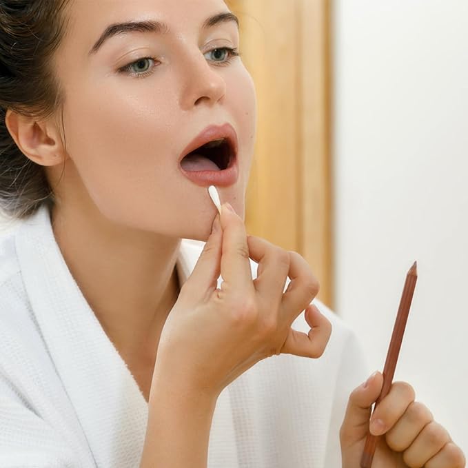 Egaageoi 1000 Count Bamboo Cotton Swabs - Double-Tipped, with Sturdy Bamboo Sticks - 100% Biodegradable and Plastic-Free Cotton Buds for Makeup, Ear Cleaning, and Pets - Zero Waste Eco-Friendly Swabs