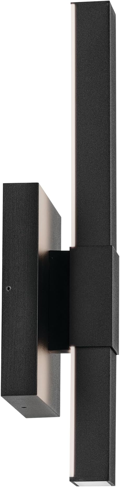 KICHLER Nocar LED Textured Black Modern Garage or Patio Outdoor Wall Light for Outdoor Walls, Exterior Doors, Garage, Porch or Patio Walls, 16"