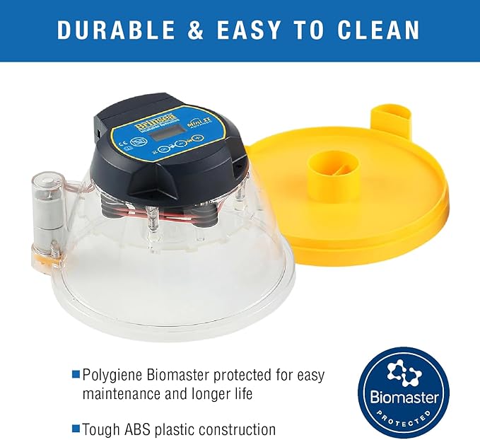 Brinsea Mini II Advance Egg Incubator with Automatic Egg Turning and Temperature Control for Hatching 7 Chicken, Duck, or Other Eggs, Ideal Incubator for Hobbyists, Teachers, and Learners