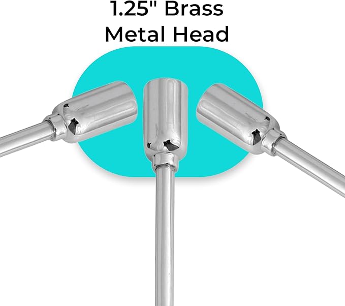 14.75" Mini Balling Gun Spring Clip with 1.25" Brass Metal Head – Durable Veterinary Tool for Efficient Medication Delivery in Large Animals, Livestock Care, and Cattle Treatment