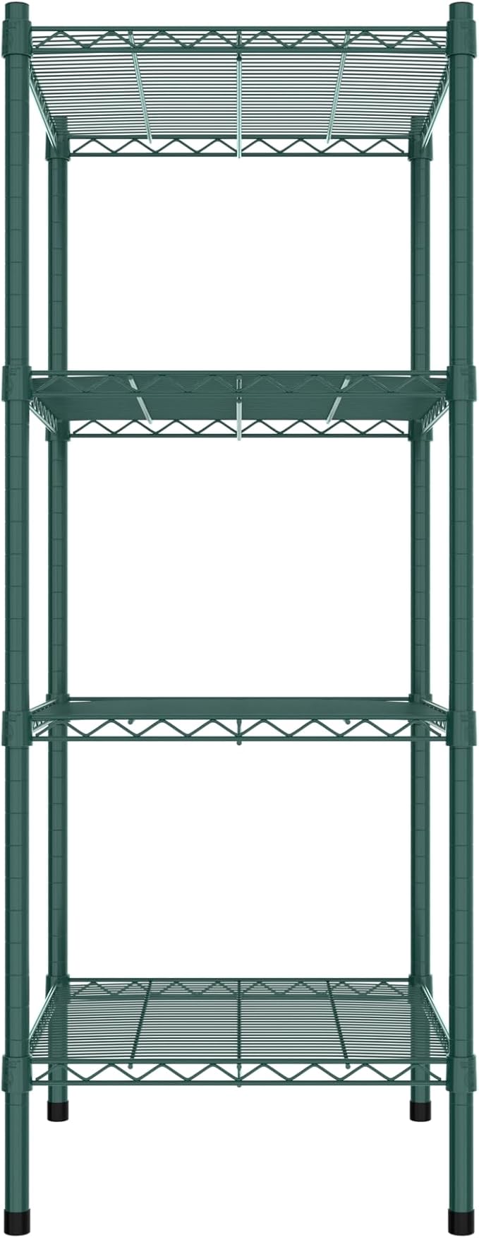 Commercial NSF Listed Green Epoxy Stationary Wire Shelving Kit 21" x 24" x 54", with 4 Shelves Perfect for Warehouse, Walk-in Refrigerator, Freezer, Grocery Store, Restaurant, Dishroom