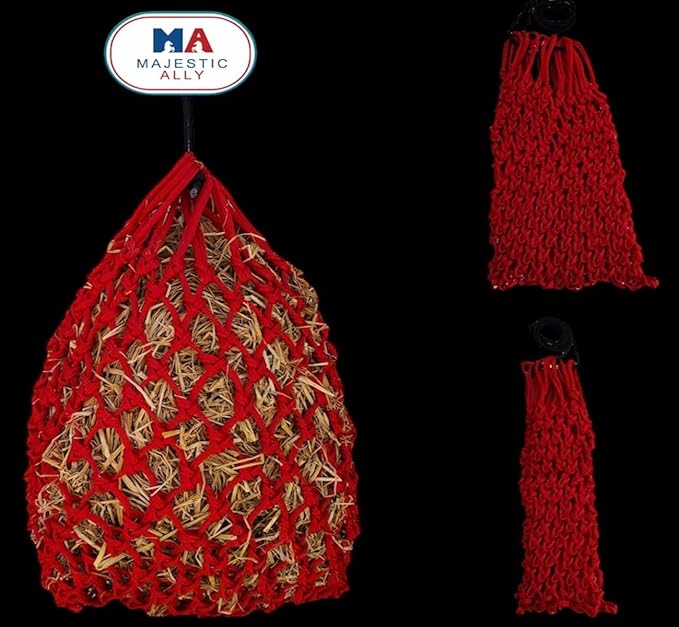 Majestic Ally 2”x2” Holes Highly Durable Very Sturdy 36" Hay Net with for Horses, Goat etc.