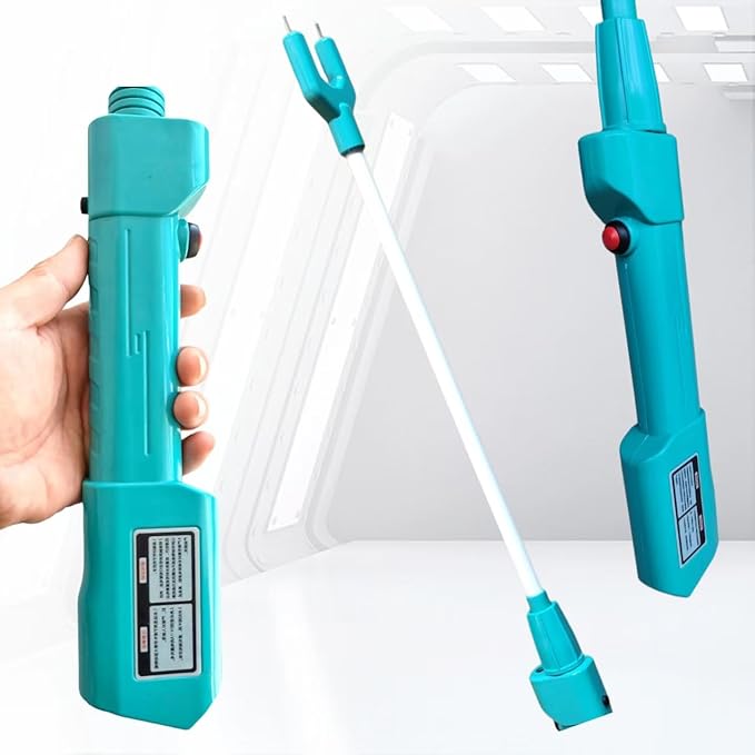 Cattle Prod Waterproof Cattle Prod Stick with LED Light, Rechargeable Electric Livestock Prod