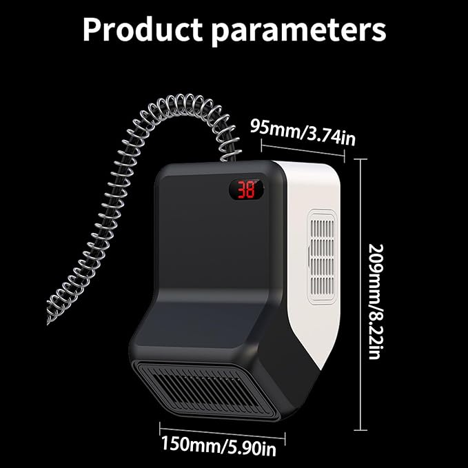 Dog House Heater With Thermostat,Anti-Bite Cord Heated Dog,Heating Pet For Outside Winter Insulated,Wall-Mounted Design, Safe Pet For Dogs Chicken Coops Rabbits