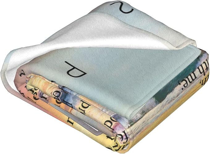 Psalm 23 Blanket Christian Gifts Religious Bible Verse Scripture Throw Blanket Comfy Plush Flannel Fleece Warm Soft Fluffy Fuzzy Blanket for Prayer Women Teens for Bed Sofa Couch 50"X60"