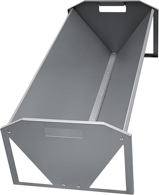Livestock Feeding Trough 45", Heavy Duty 22 Gallon Capacity Livestock Trough, Galvanized Steel Sheep Feeder Trough for Horse, Goat, Sheep, Cattle, Cow, Alpaca