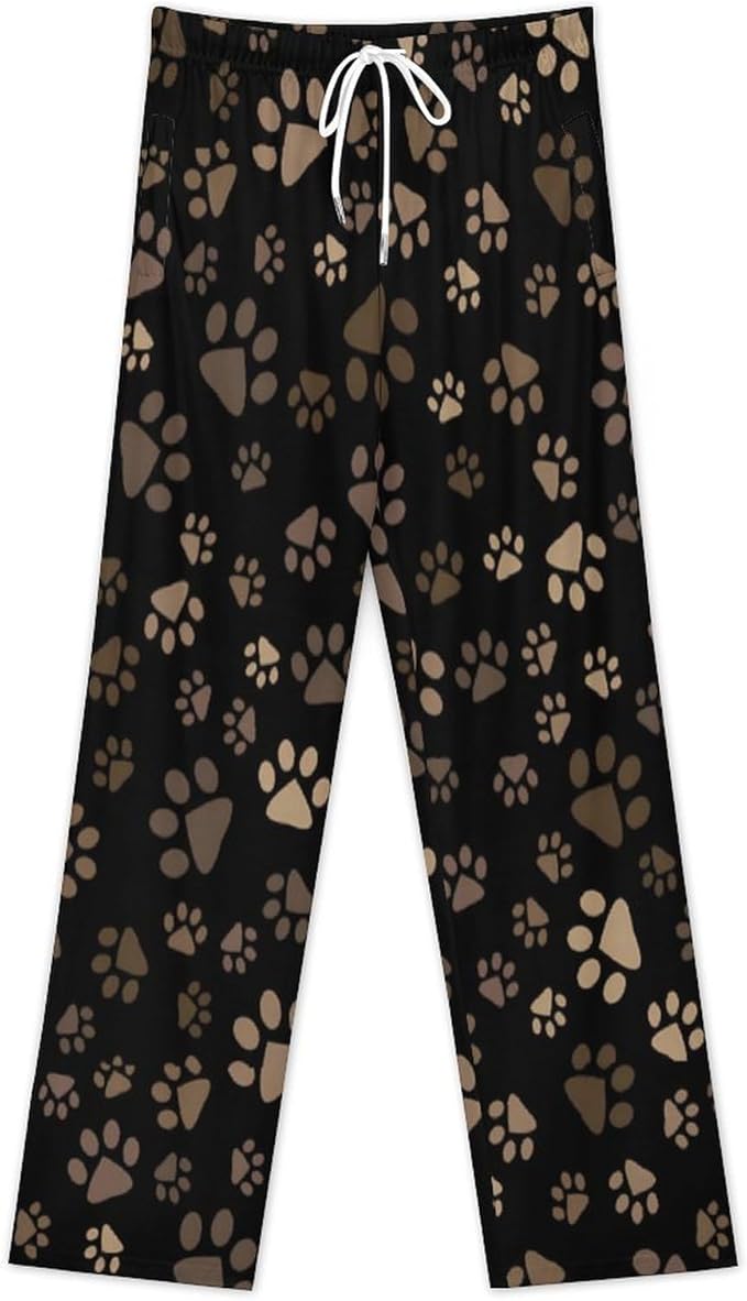 Funny Mens Pajama Pants Lightweight Soft Lounge Pant Sleep Pj Bottoms for Men With Pockets
