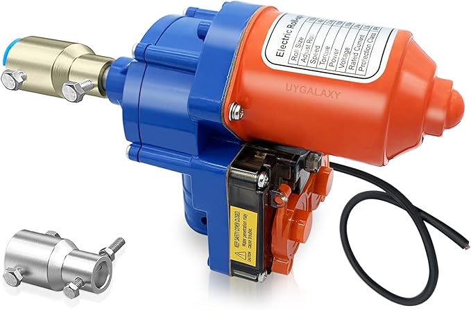 UYGALAXY 100W Greenhouse Film Roll Up Motor with Limit Switch, Waterproof Electric Greenhouse Film Curtain Roller Frame Shed DC 24V 2.8RPM for Greenhouse Ventilation, Automatic Venting