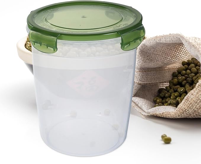 Garneck 2pcs Kitchen Airtight Sealed Grain Storage Containers Food Canisters for Dry Goods Colored Pantry Organizers