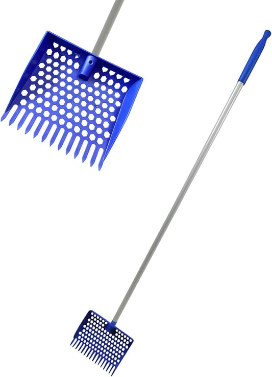 Multipurpose Poultry Rakes and Shovel Light Weight Heavy Type Poultry Farm Tool for Chicken Coops Maintenance Long Handle Chicken Coops Tool