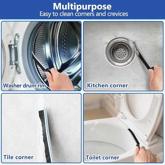 6 Pcs Washing Machine Cleaning Brush Kits,Front Load Washer Cleaner Brushes Tools -1 Pcs Drum Laundry Cleaning Brush and 5 Pcs Crevice Cleaning Brushes for Tight Spaces and Washer Rubber Seal