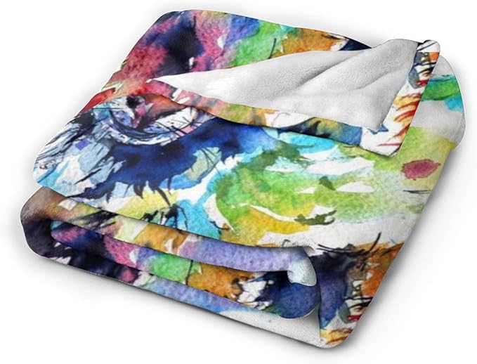 Goat Blanket Goat Gifts for Girls Boys Kids Cute Colorful Couch Sofa Throw Blanket Flannel Animals Birthday Gifts- 60''x80''