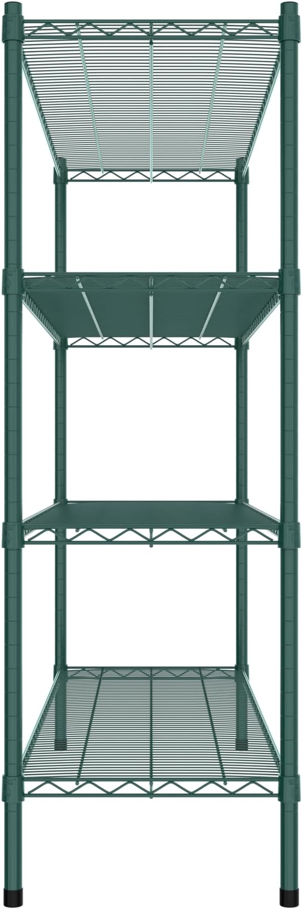 Commercial NSF Listed Green Epoxy Stationary Wire Shelving Kit 18" x 54" x 54", with 4 Shelves Perfect for Warehouse, Walk-in Refrigerator, Freezer, Grocery Store, Restaurant, Dishroom