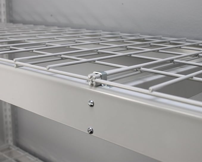 SafeRacks Garage Shelving Unit - All Steel Storage Rack That Holds 300 Pounds Per Shelf - Easy to Assemble, White (24" x 48" x 84")