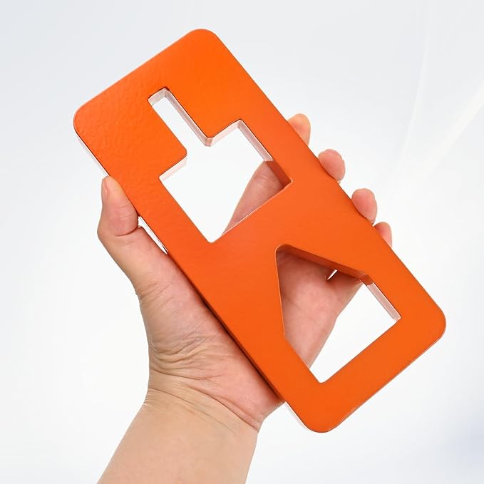 T-Post Puller Plate Tool with 39.37 Lifting Chain, Carbon Steel Plate Fence Post Puller Accessories for Quick Remove from Farm & Garden, Use Different Tractor Bucket/Jacks/S Hooks