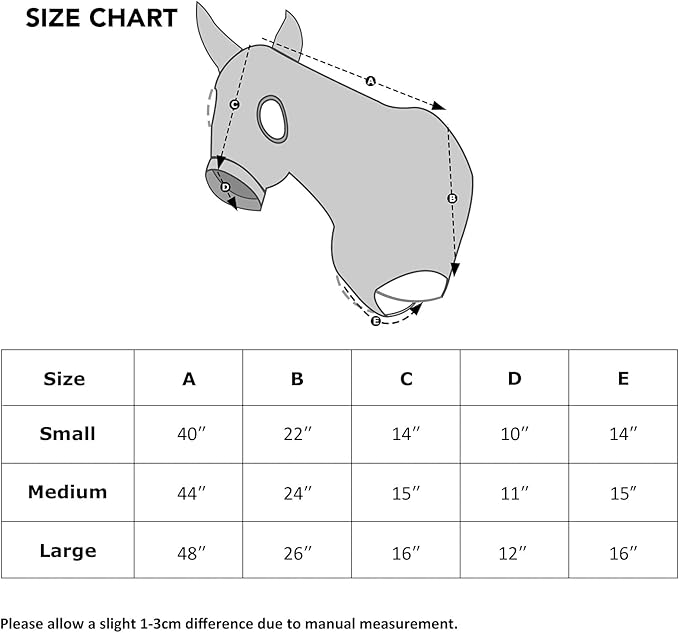 Harrison Howard Soft Horse Hood All-Covered Comfortable Sleezy for Horses with Zipper US Flag Prism M