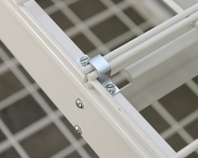 SafeRacks Garage Shelving Unit - All Steel Storage Rack That Holds 500 Pounds Per Shelf - Easy to Assemble, White (24" x 72" x 84")