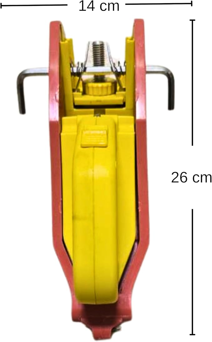 Lock Jaw Roof Ladder Stabilizer Hook for Gutter - Standoff in 5 Seconds with Slide-Lock Security - Prevent Aluminum Ladders Top Movement & Falls - Award-Winning Extension Ladder Accessories for Roof
