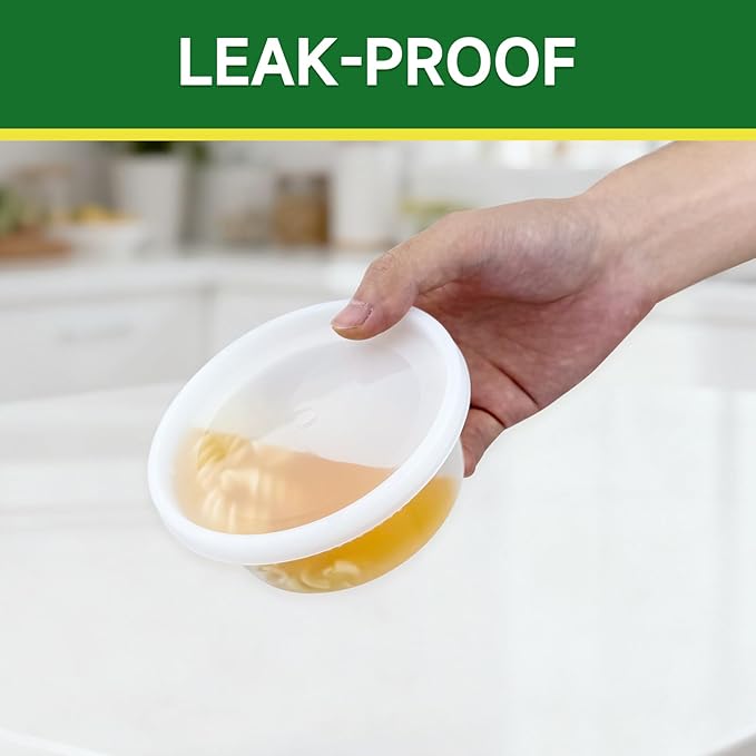 50 Set 8 oz Deli Containers with Lids, Leak-Proof BPA Free Plastic Take Out Bowls, Food Storage Containers for Takeout Meal Prep Storage, Freezer, Microwave & Dishwasher Safe