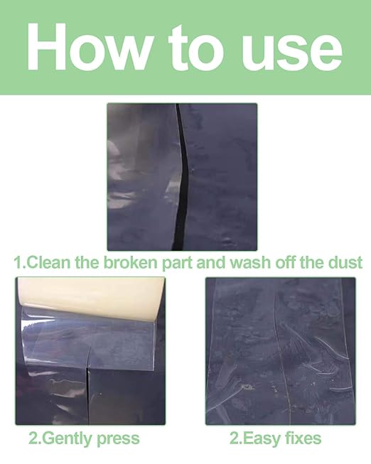 vensovo Greenhouse Covering Plastic Repair Tape - Heavy Duty Garden Green House Sheeting, Plastic Polyethylene Film Repair Tape (2"×164')