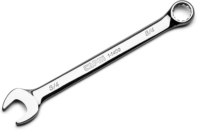 Capri Tools 3/4-inch Combination Wrench, 12 Point, SAE, Chrome (1-1409)