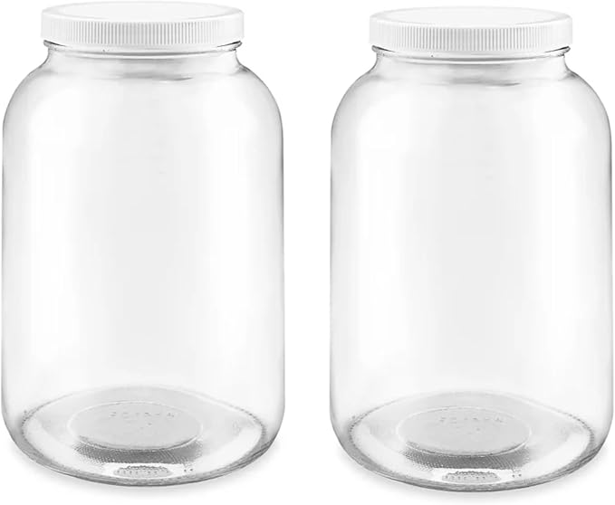 The Kombucha Company 1 Gallon Glass Jar with Lid – Large Gallon Mason Jar with Lid for Sourdough Starter, Kombucha, Sun Tea, Pickling, and Storage Jug – Made in the USA (2)