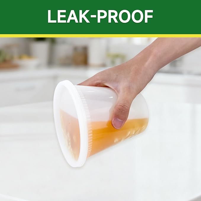 50 Set 32 oz Deli Containers with Lids, Leak-Proof BPA Free Plastic Take Out Bowls, Food Storage Containers for Takeout Meal Prep Storage, Freezer, Microwave & Dishwasher Safe