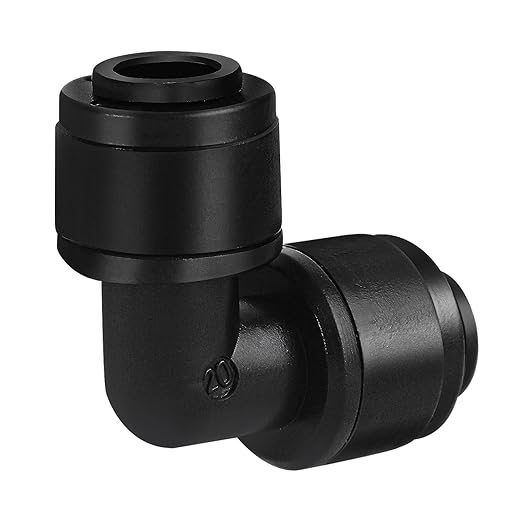 30 Pieces 1/4 Inch Drip Irrigation Elbow Fittings - 1/4'' Drip Line Push-to-Fit Connectors for 1/4 Inch Drip Irrigation Tubing Leak Free Lock Elbow Parts for Drip Irrigation System
