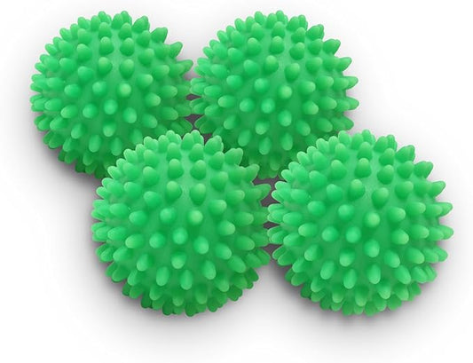 Dryer Balls 4 Pack - Non-Toxic Reusable Dryer Balls (Green)