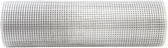 Hardware Cloth for Chicken Wire Fencing-1/2in Mesh AWG 19 Gauge 48in x 50ft Hot-Dip Galvanized Welded Wire Mesh Roll-Rabbit Hutch, Snake Barrier, Garden Protection, Small Animal Enclosure