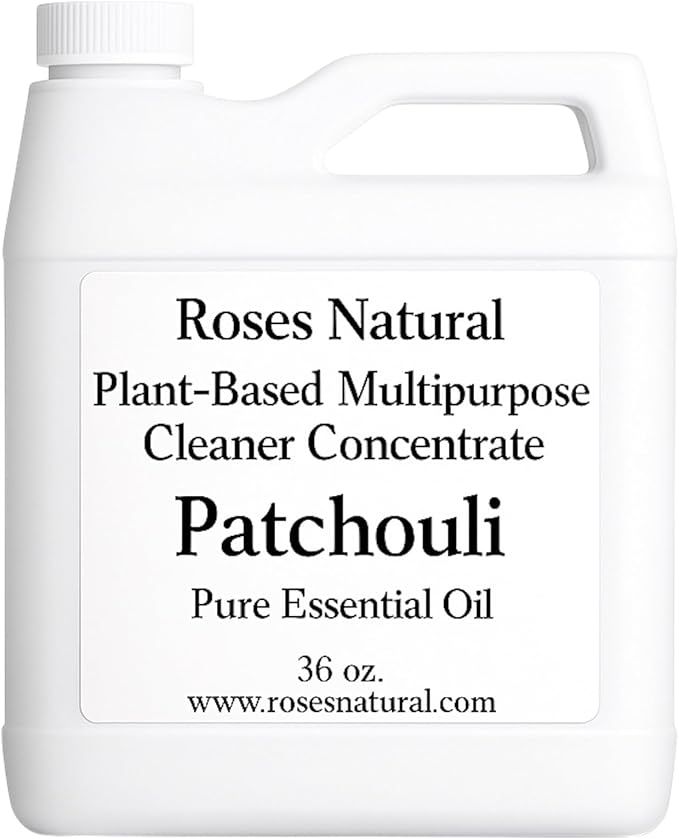 Patchouli Multipurpose Cleaner Concentrate, 36 oz | Plant-Based, Non-Toxic, Biodegradable | Streak-Free Cleaning for Kitchen, Bathroom, Glass & Floors, Made in the USA
